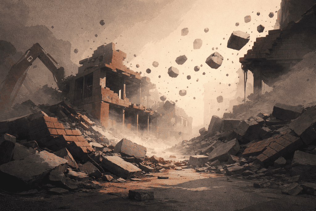 Ilustrační obrázek k článku Ve Zlíně začala demolice vyhořelé budovy 34