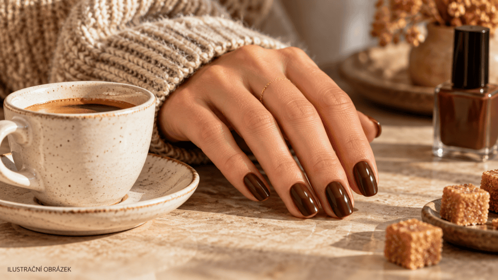 Hnědé espresso nehty Dakoty Johnson ohlašují podzimní trend
