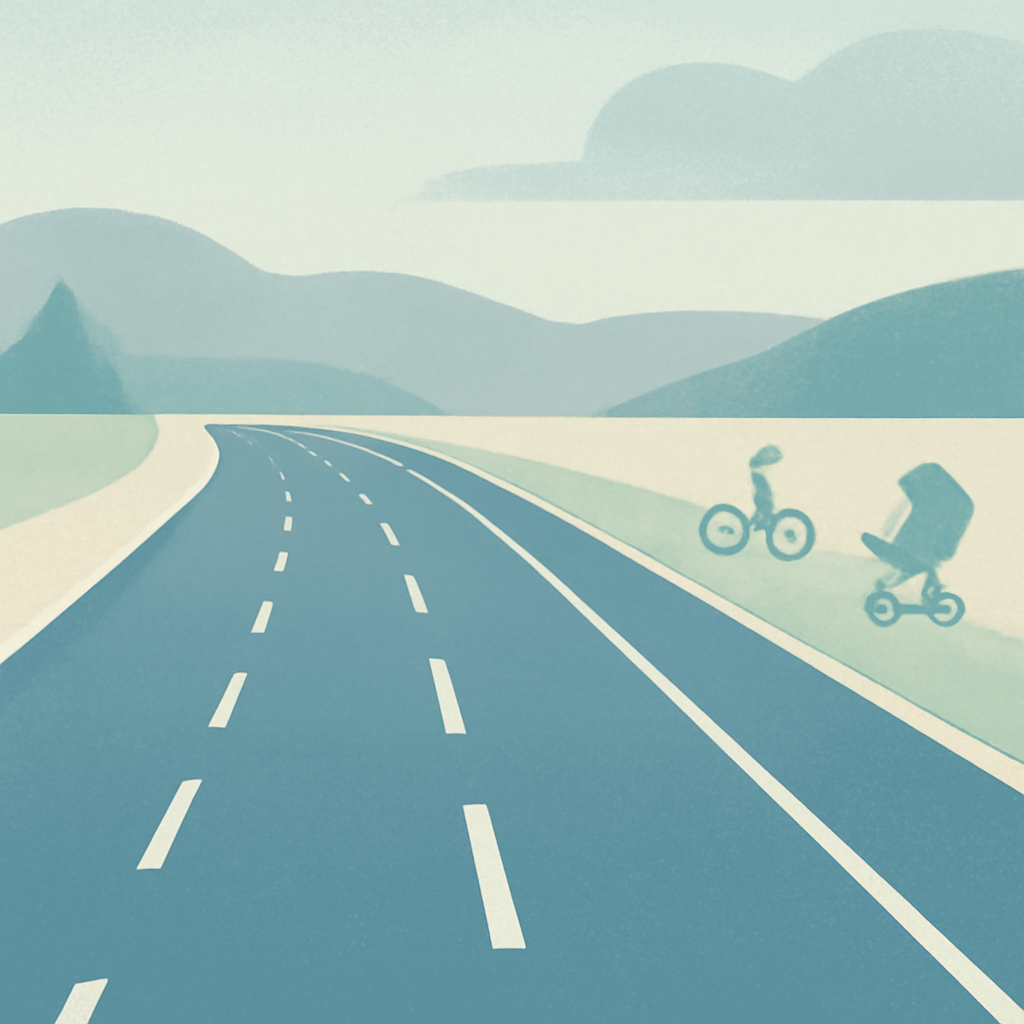 Lidé si prošli novou silnici mezi Lešnou a Palačovem